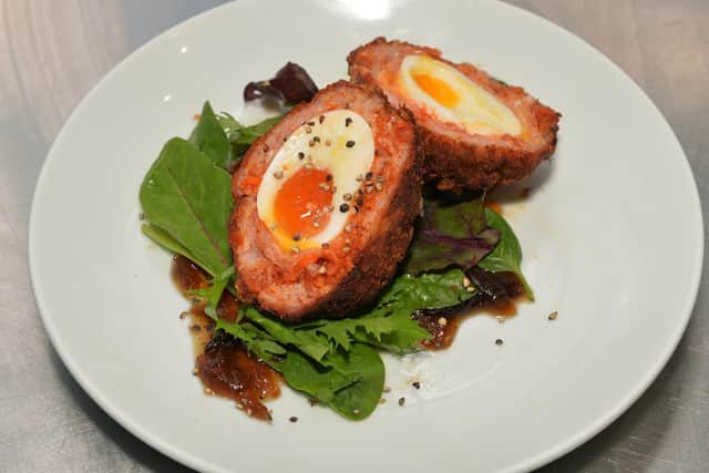 The head chef at the Duke of Wellington has shared his recipe for the perfect chorizo scotch egg