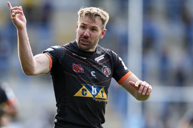 Nasty knock: Castleford captain Michael Shenton had to go off with a bad facial injury. Picture by Paul Currie/SWpix.com