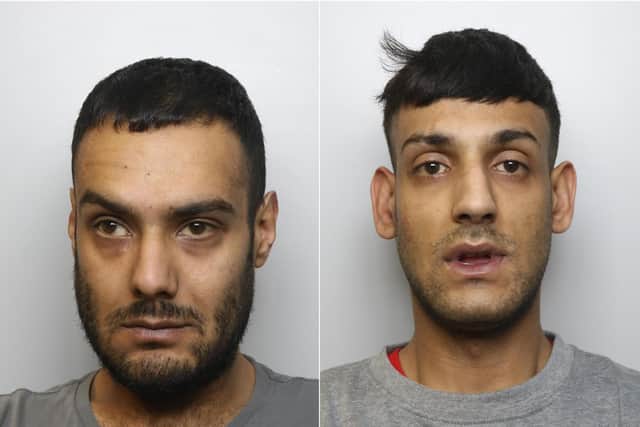 Brothers Shamrayz Khan (left) and Sohail Khan had their prison sentences extended at Leeds Crown Court after they pleaded guilty to more drugs offences.