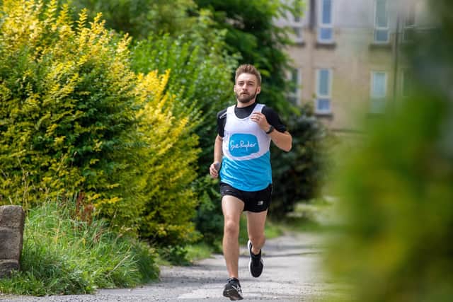 Luke Sollitt has started running training near his home in Guiseley.