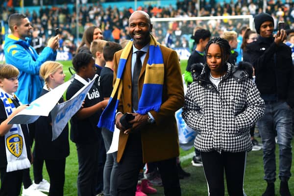 SHEER JOY: Expressed by Leeds United legend Lucas Radebe, above, upon receiving the club's new home kit. Picture by Jonathan Gawthorpe.