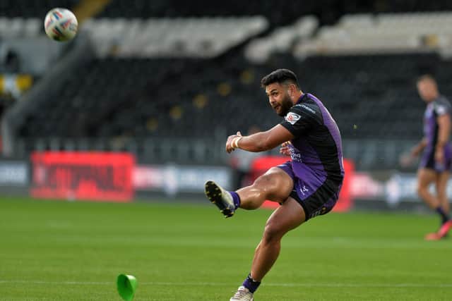 Rhyse Martin is in astonishing form with the boot. Picture by Jonathan Gawthorpe.
