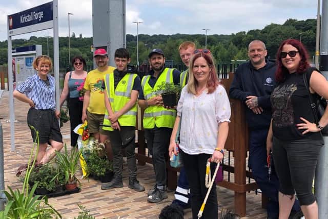 Rail passengers can now enjoy a colourful welcome thanks to a team of volunteers from  Kirkstall in Bloom and CEG, the developer behind the station.