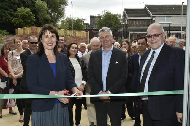Pictured at the opening of Don Robins'House in Hedley Chase, Leeds are Rachel Reeves MP Leeds West, James Lewis, Leader of Leeds City Council , on the right is Martin Patterson New Projects and Devolopment St George's Crypt.

Photo: Steve Riding