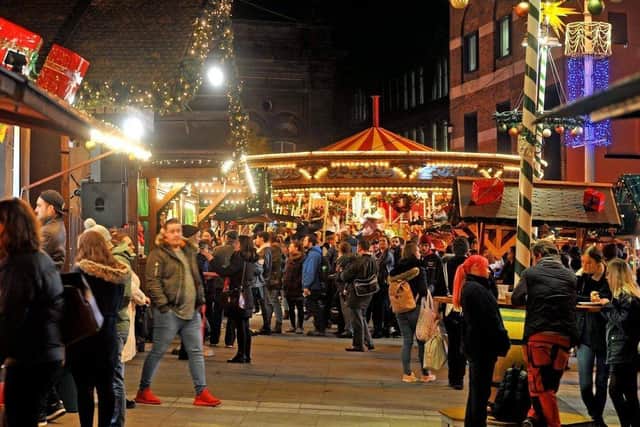 The Leeds German Christmas Market.