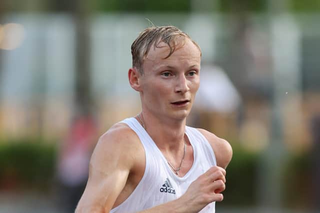 Hot: Callum Wilkinson of Team Great Britain competes in the Men's 20km Race Walk in Sapporo, Japan. (Picture: Clive Brunskill/Getty Images)