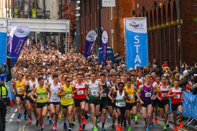 Leeds Abbey Dash runners back in 2019.