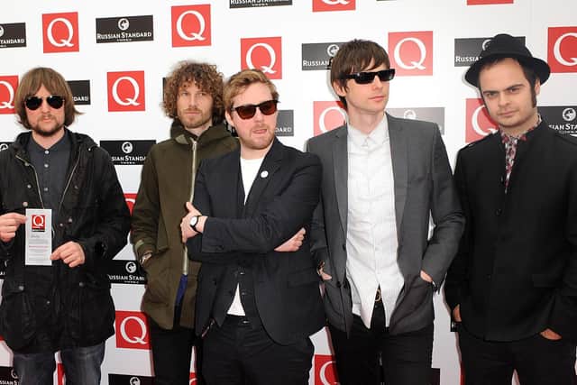 PA file photo of The Kaiser Chiefs arrive for the 2008 Q Awards at the Grosvenor House Hotel in London (photo: Zak Hussein/PA).