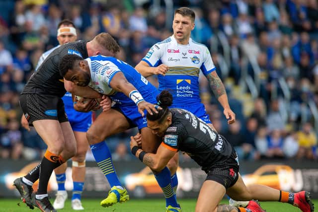 Blow: King Vuniyaywa was forced off with a concussion injury during th dfeat by Tigers. Picture Bruce Rollinson
