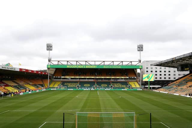 NEW DATE: For Leeds United's Premier League clash against Norwich City at Carrow Road, above, in October. Photo by Stephen Pond/Getty Images.