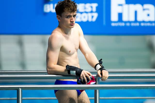 BEST IS YET TO COME: Matty Lee pictured during the Men's 10m Platform Final in the 2017 Fina World Championships. Picture by Rogan Thomson/SWpix.com B