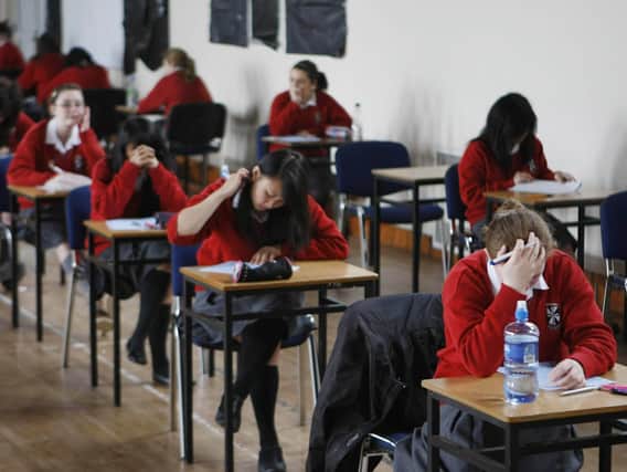 Students have faced months of school closures and cancelled exams. Pic: Niall Carson/PA Wire