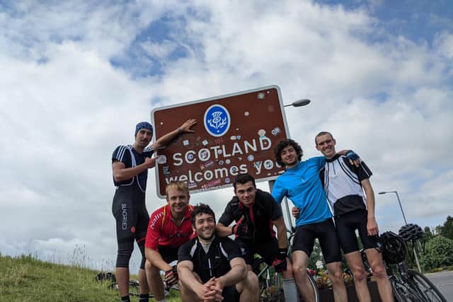 Sam Townson and Sean Caryotis cycled cycled 1000 miles in July to raise money