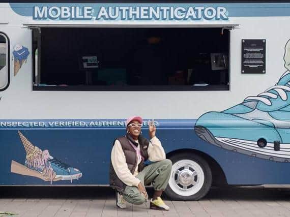 eBay's Mobile Authenticator is making a stop in Leeds city centre.