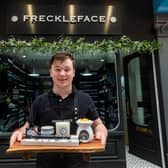 Noah Carlile-Swift and his mum Tara launched Freckleface from their kitchen counter three years ago