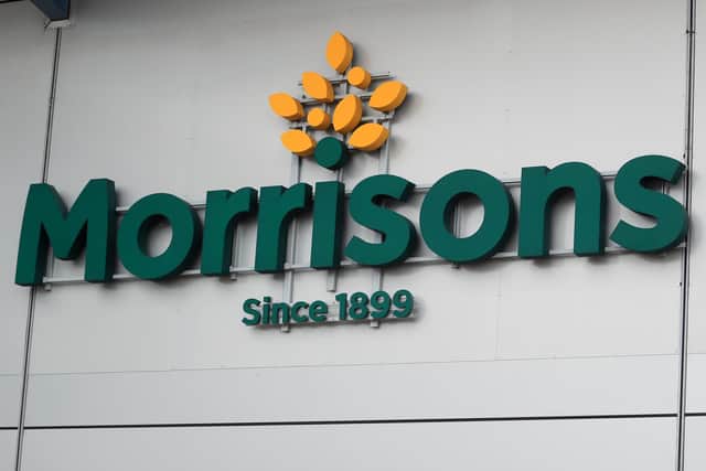 Library image of a sign for Morrisons, as bosses have told their staff they can have Boxing Day off this year as a thank you for their hard work during the pandemic