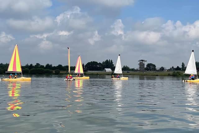 Young people sailing with the Ellen MacArthur Cancer Trust