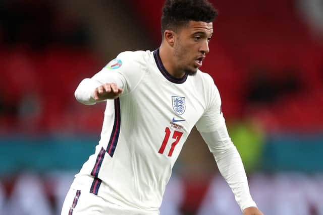New Manchester United signing Jadon Sancho in action for England. Picture: Nick Potts/PA Wire.