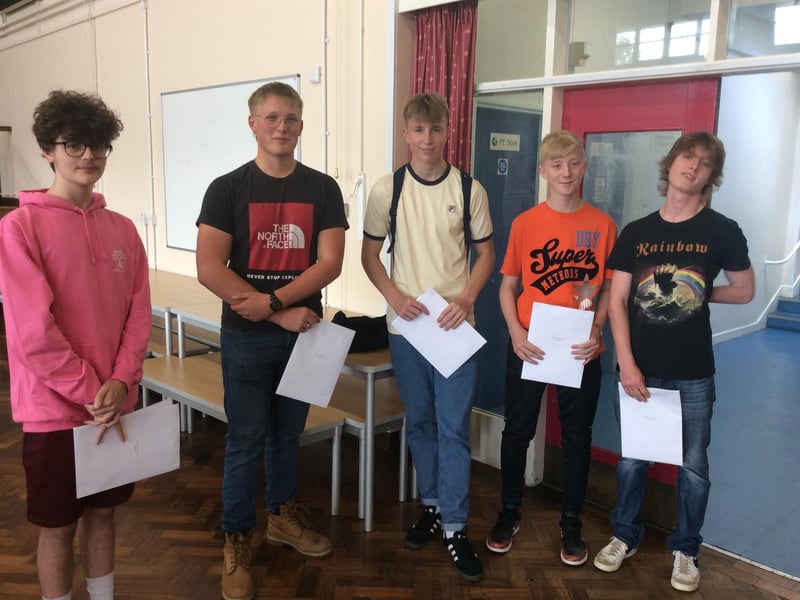 Students collect their results at Ebor Academy Filey.