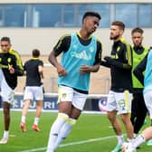 FULLY INITIATED - By the end of Leeds United's game at Manchester United Junior Firpo will have a much fuller understanding of what it means to be Leeds. Pic: Bruce Rollinson.