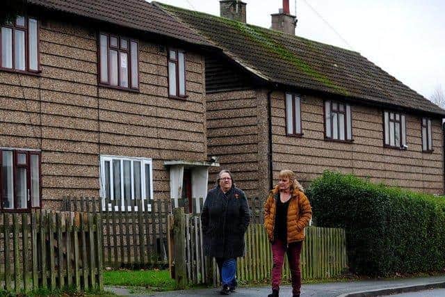 Residents Cindy Readman (right) and Mavis Abbey pictured in January 2020.