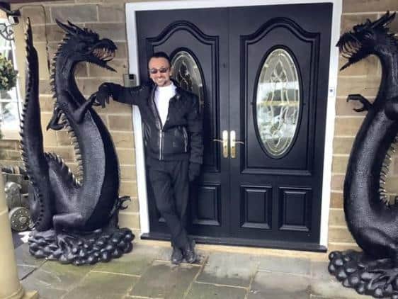 Gerry Layton outside his home in Leeds