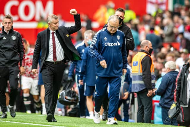 DIFFICULT DAY - Leeds United boss Marcelo Bielsa suffered another defeat by a four-goal deficit at Manchester United. Pic: Tony Johnson