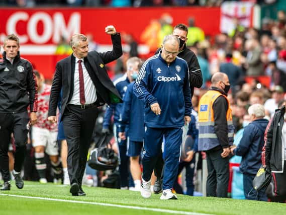 DIFFICULT DAY - Leeds United boss Marcelo Bielsa suffered another defeat by a four-goal deficit at Manchester United. Pic: Tony Johnson