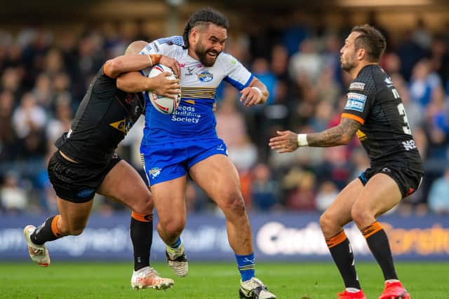 Konrad Hurrell picked up another injury against Leigh Centurions. Picture: Bruce Rollinson.