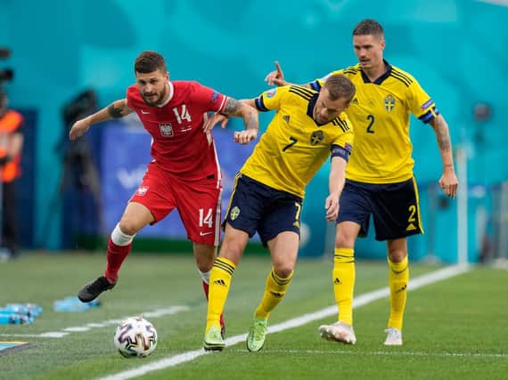 CALLED UP - Mateusz Klich could face off against Leeds United team-mate Kalvin Phillips when Poland take on England next month in World Cup qualifying. Pic: Getty