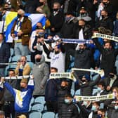 COMING BACK: A proportion of Leeds United's fans got to see their side from the Elland Road stands for the 2020-21 season finale against West Brom, above. But this weekend supporters will return in full for the Everton clash. Photo by Getty.