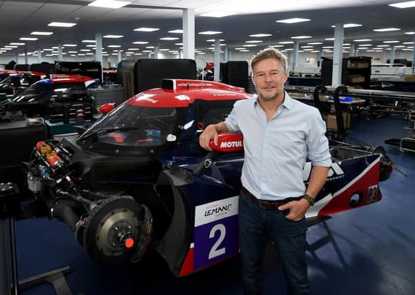 Richard Dean at the United Autosports workshop in Wakefield (Picture: Simon Hulme)