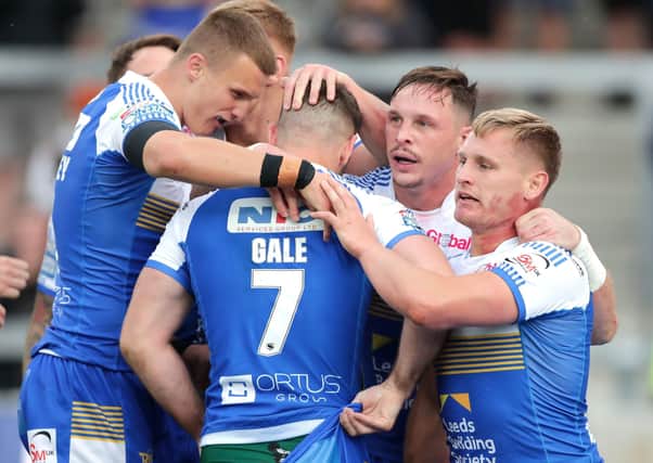 Injured Leeds Rhinos half-back, Luke Gale, hopes to play again at the tail end of the Super League season. Picture: Richard Sellers/PA Wire.