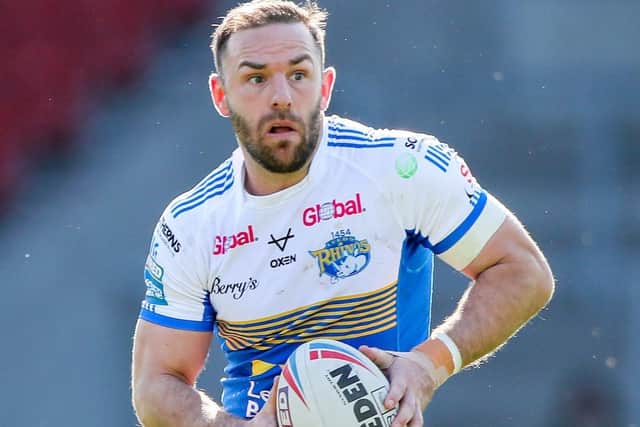 Leeds Rhinos half-back, Luke Gale, remains hopeful of playing against this season despite picking up another injury. Picture: Alex Whitehead/SWpix.com.