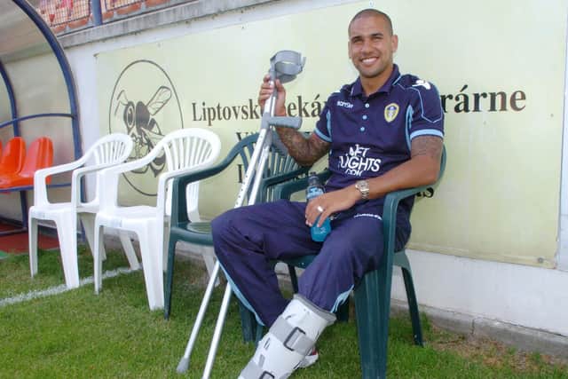 Paddy Kisnorbo in pre-season whilst battling injury. Pic: Steve Riding