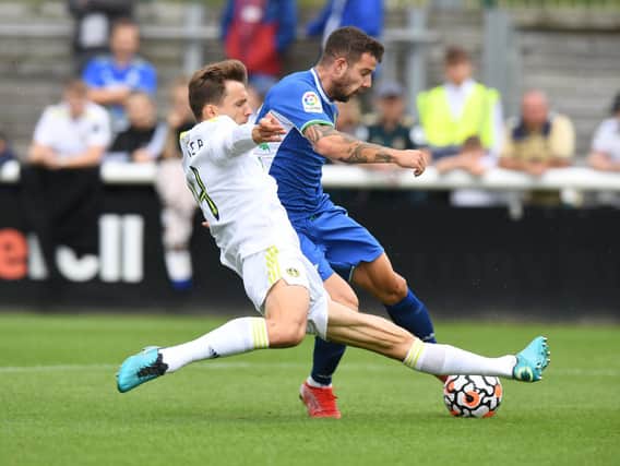 MISSED OUT - Diego Llorente was unable to feature in Leeds United's season opener at Manchester United due to a knock sustained against Real Betis in a summer friendly. Pic: Getty
