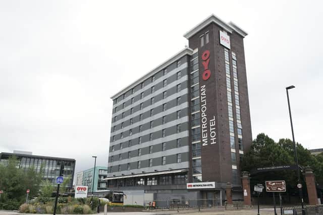 A view of the OYO Metropolitan Hotel in Blonk Street, Sheffield (Photo: Peter Byrne/PA Wire)