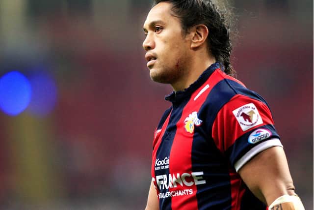 Adam Watene playing for Wakefield Trinity at Millennium Magic in Cardiff just a few months before his tragic death. (Chris Mangnall /SWpix.com)