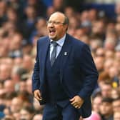 'ADVANTAGE': For Leeds United head coach Marcelo Bielsa in the eyes of new Everton boss Rafa Benitez, above, pictured during last weekend's 3-1 victory against Southampton at Goodison Park. Photo by Chris Brunskill/Getty Images.