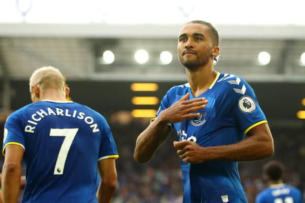 KEY THREATS: Everton duo Dominic Calvert-Lewin, right, and Richarlison, left. Photo by Chris Brunskill/Getty Images.