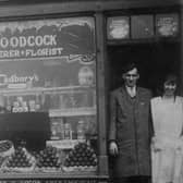 A.Woodcock, fruiterer and florist. Copyright Leeds Libraries, Leodis.net