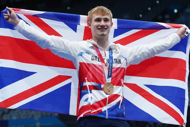 WELCOME SIGHT: Yorkshire diving star Jack Laugher admitted that the sight of empty seats at the Tokyo 2020 Olympics eased the pressure on him as he returned home with a bronze medal. Picture: Getty Images.