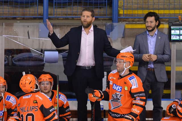 OPPORTUNITY: Aaron Fox, Sheffield Steelers' head coach, pictured during the Elite Series in April. Picture courtesy of Dean Woolley.