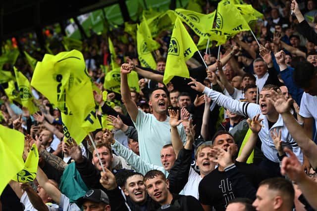Leeds United's fans in full voice back at Elland Road.
Picture: Jonathan Gawthorpe.