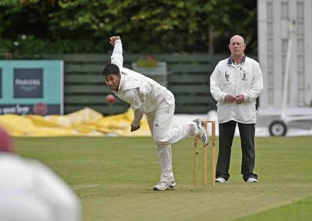 LEADING MAN: Muhammad Bilal recovered from injury to take 6-19 off 12 overs as Woodlands overcame Pudsey St Lawrence. Picture: Steve Riding.