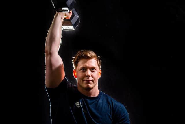 Chris Hull, coach from CrossFit CrossHills. Pic: James Hardisty