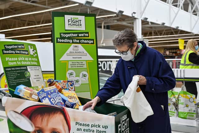 Asda Pudsey Owlcotes Centre customers have helped provide food by adding much-needed items to the collection trolleys.