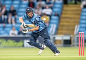 Yorkshire's Tom Kohler-Cadmore hits out against Birmingham. Picture by Allan McKenzie/SWpix.com