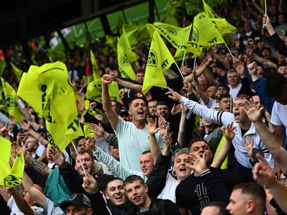 Leeds United fans at Elland Road. Pic: Jonathan Gawthorpe