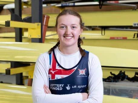 GB Para-rower Ellen Buttrick photographed at the Redgrave Pinsent Rowing Lake, Caversham. Photo: British Rowing